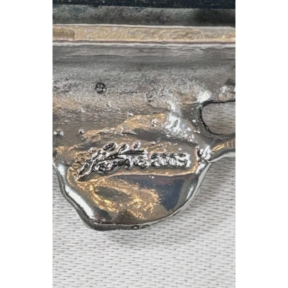 Arthur Court Pewter Silver Butterfly Rectangle Photo Picture Frame Dainty 6x7